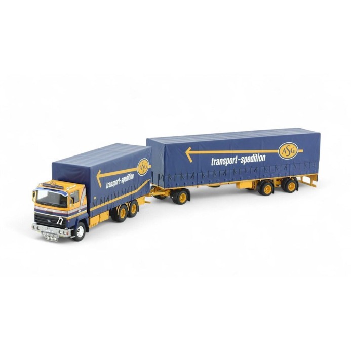 Tekno 85010 - Ford Transcontinental with Curtainside Trailer Combo - ASG - Scale 1:50