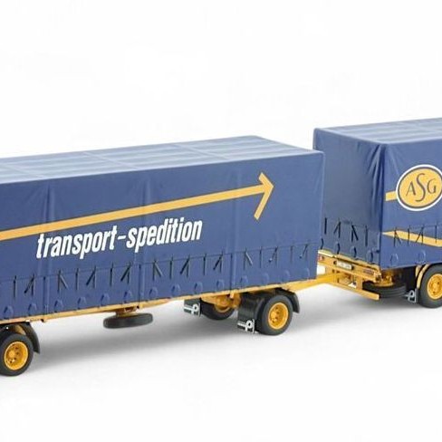 Tekno 85010 - Ford Transcontinental with Curtainside Trailer Combo - ASG - Scale 1:50
