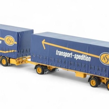 Tekno 85010 - Ford Transcontinental with Curtainside Trailer Combo - ASG - Scale 1:50