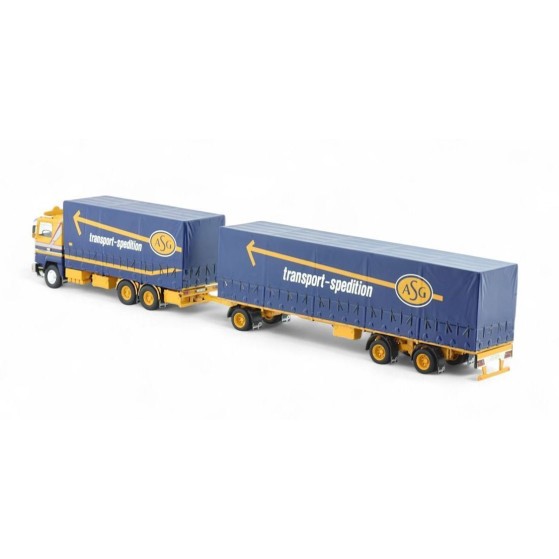 Tekno 85010 - Ford Transcontinental with Curtainside Trailer Combo - ASG - Scale 1:50