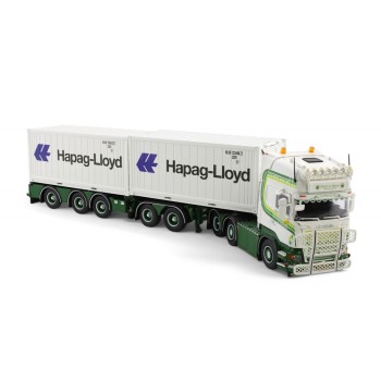 Tekno 85208 - Scania R500 Topline Container Semitrailer + 2x 20ft Reefer Container - Patrick van der Hoeven - Scale 1:50