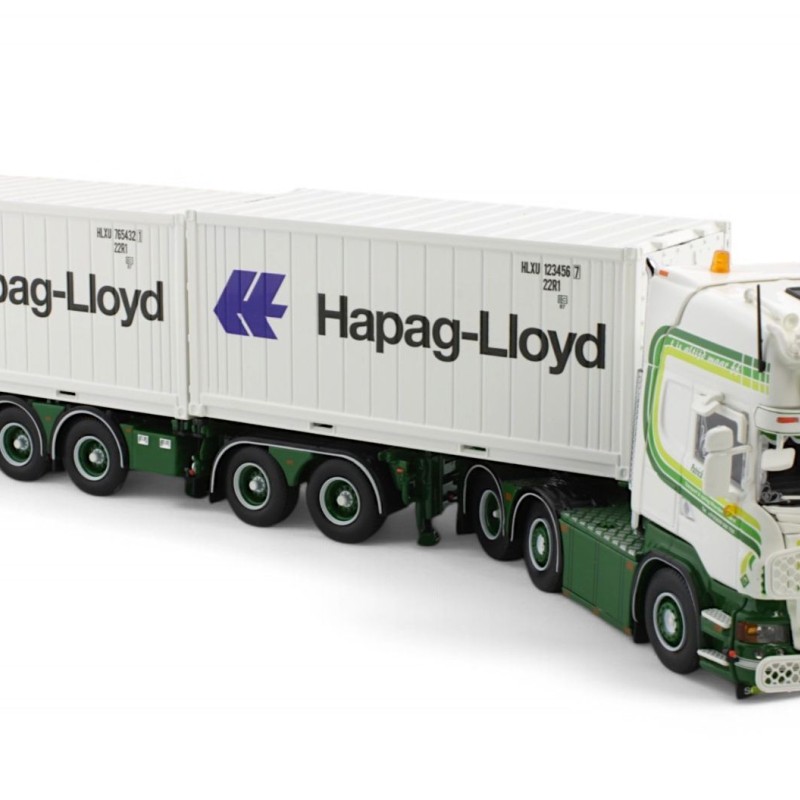 Tekno 85208 - Scania R500 Topline Container Semitrailer + 2x 20ft Reefer Container - Patrick van der Hoeven - Scale 1:50