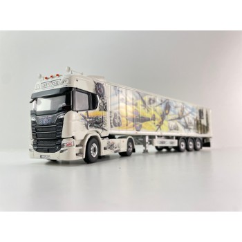Tekno 85928 - Scania Next Gen R590 4x2 Truck with Walking Floor Trailer - Repinski Polish Squadron - Scale 1:50