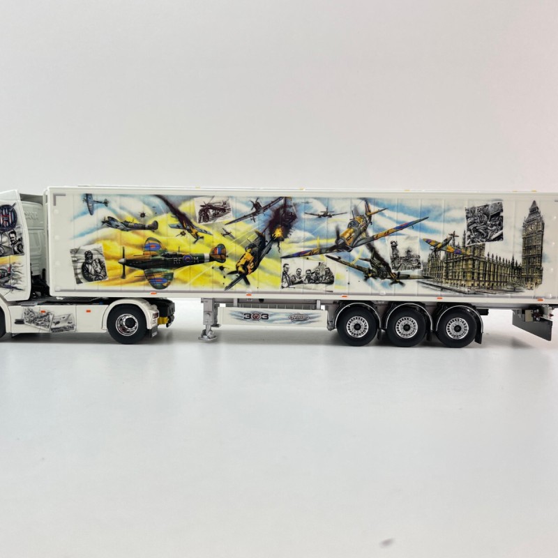 Tekno 85928 - Scania Next Gen R590 4x2 Truck with Walking Floor Trailer - Repinski Polish Squadron - Scale 1:50