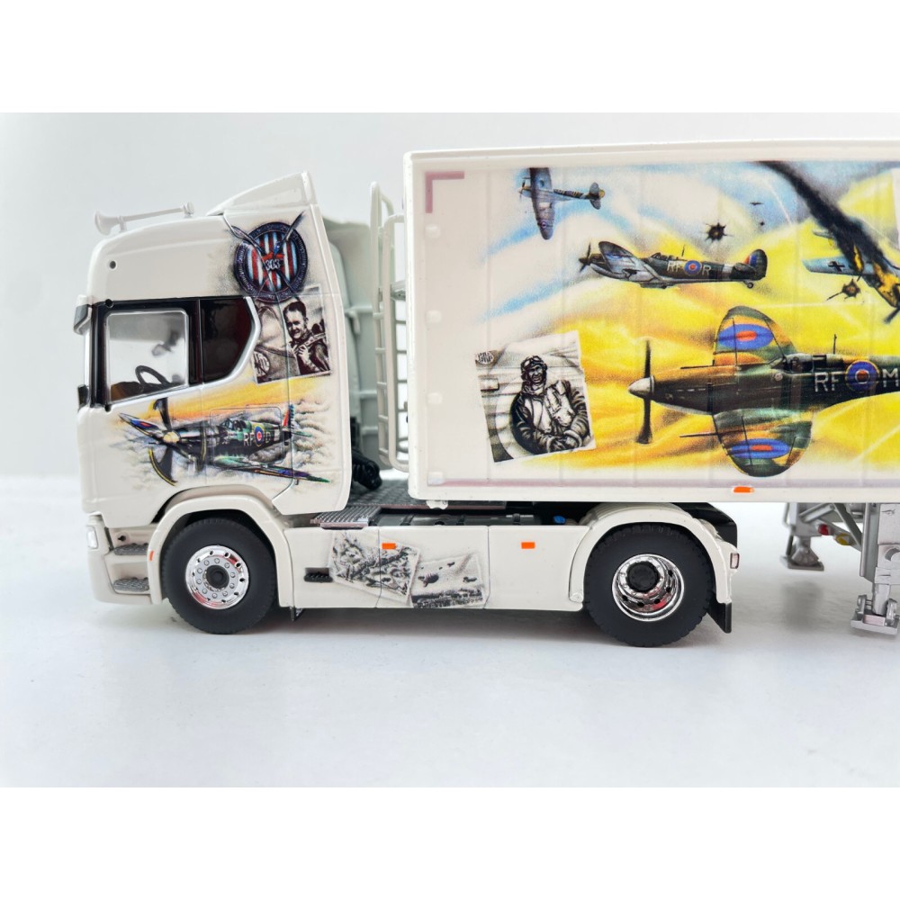 Tekno 85928 - Scania Next Gen R590 4x2 Truck with Walking Floor Trailer - Repinski Polish Squadron - Scale 1:50