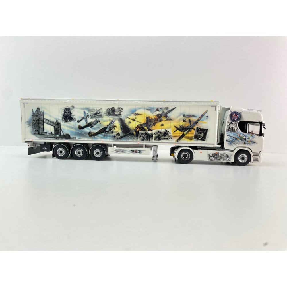 Tekno 85928 - Scania Next Gen R590 4x2 Truck with Walking Floor Trailer - Repinski Polish Squadron - Scale 1:50
