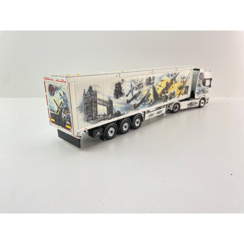 Tekno 85928 - Scania Next Gen R590 4x2 Truck with Walking Floor Trailer - Repinski Polish Squadron - Scale 1:50