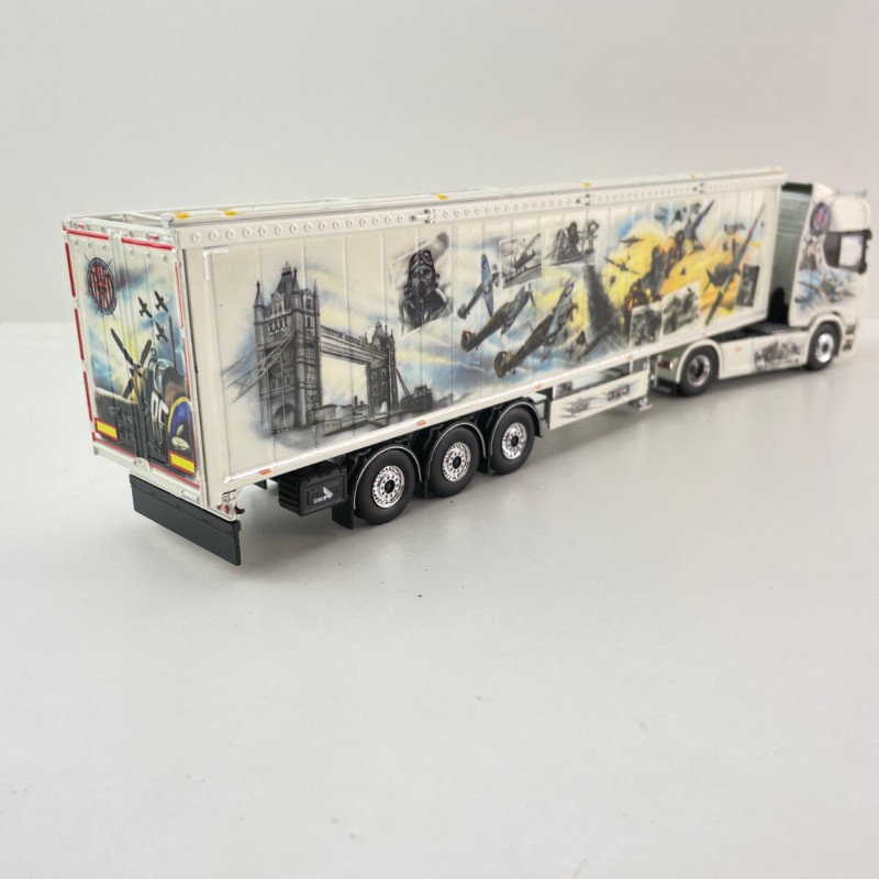 Tekno 85928 - Scania Next Gen R590 4x2 Truck with Walking Floor Trailer - Repinski Polish Squadron - Scale 1:50