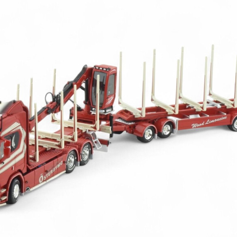 Tekno 85984 - Scania NG R Highline Swedish Wood Transporter with Trailer - Gustafssons - Scale 1:50
