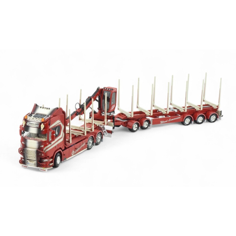 Tekno 85984 - Scania NG R Highline Swedish Wood Transporter with Trailer - Gustafssons - Scale 1:50