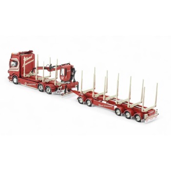 Tekno 85984 - Scania NG R Highline Swedish Wood Transporter with Trailer - Gustafssons - Scale 1:50