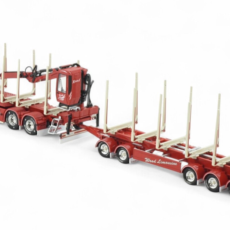 Tekno 85984 - Scania NG R Highline Swedish Wood Transporter with Trailer - Gustafssons - Scale 1:50