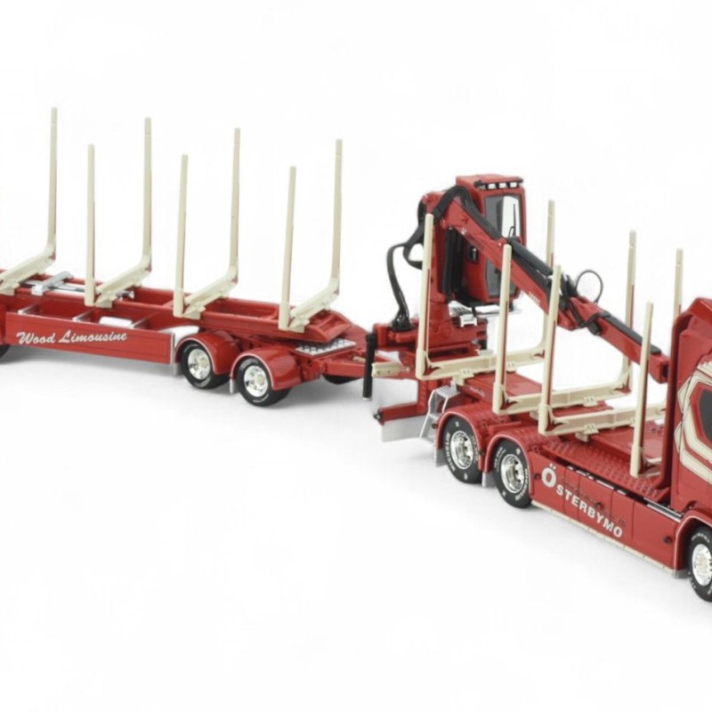 Tekno 85984 - Scania NG R Highline Swedish Wood Transporter with Trailer - Gustafssons - Scale 1:50