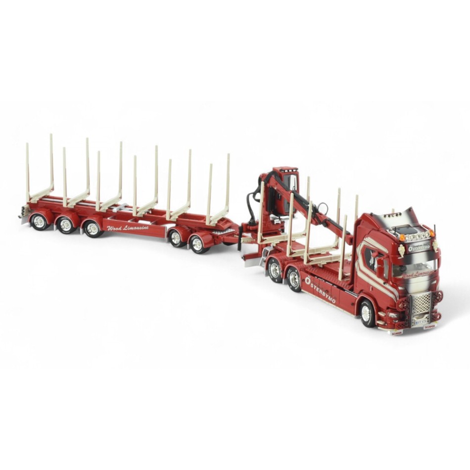 Tekno 85984 - Scania NG R Highline Swedish Wood Transporter with Trailer - Gustafssons - Scale 1:50