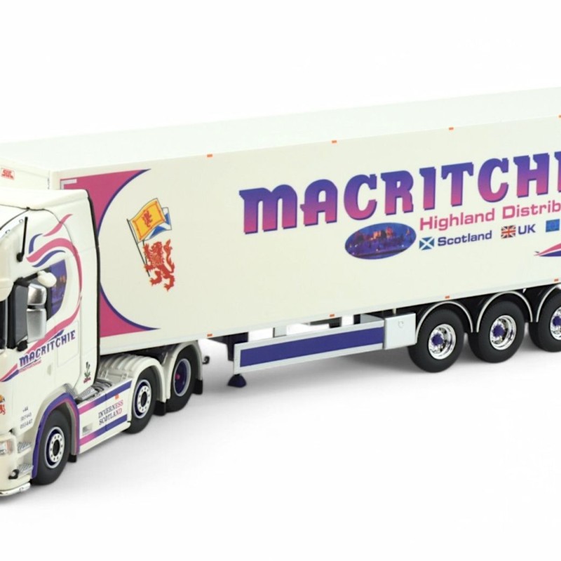 Tekno 86024 - Scania Next Gen RHD 6x2 Truck with 3 axle Box Trailer - Macritchie Scotland - Scale 1:50