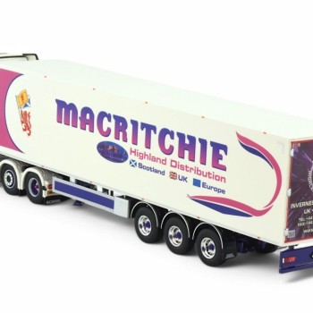 Tekno 86024 - Scania Next Gen RHD 6x2 Truck with 3 axle Box Trailer - Macritchie Scotland - Scale 1:50