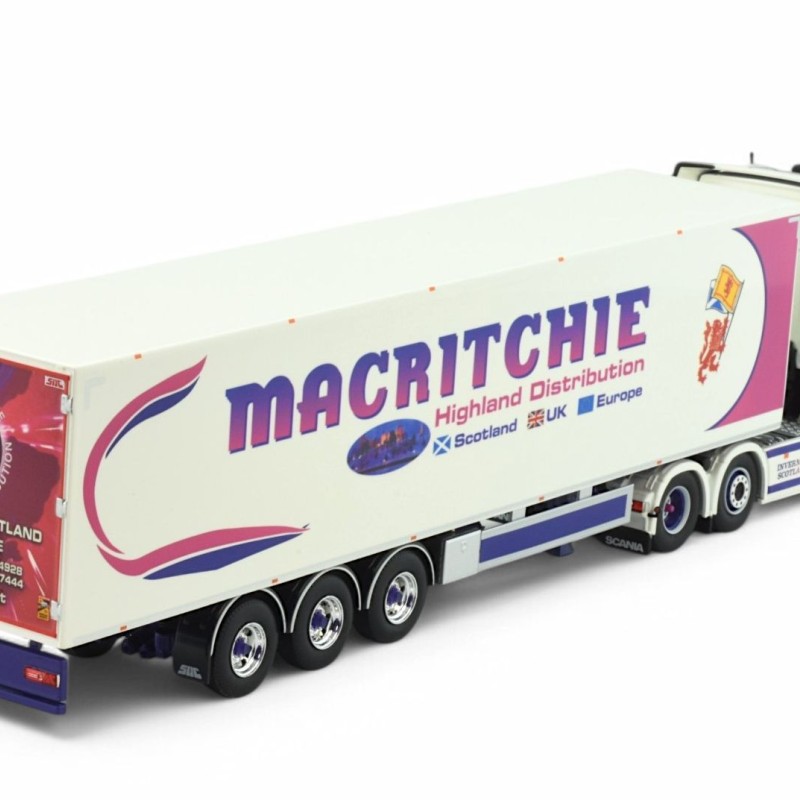 Tekno 86024 - Scania Next Gen RHD 6x2 Truck with 3 axle Box Trailer - Macritchie Scotland - Scale 1:50