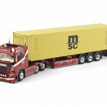 Tekno 86033 - Iveco S-way 6x2 Truck with 45 ft Container - Weeda - Gomorra - Scale 1:50