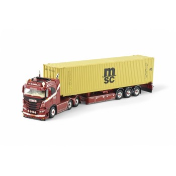 Tekno 86033 - Iveco S-way 6x2 Truck with 45 ft Container - Weeda - Gomorra - Scale 1:50
