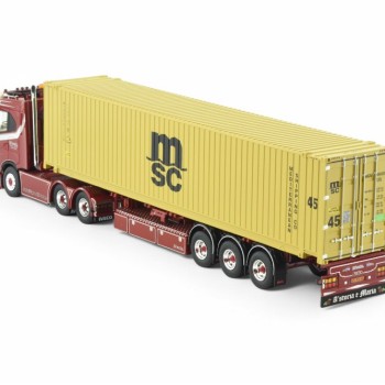 Tekno 86033 - Iveco S-way 6x2 Truck with 45 ft Container - Weeda - Gomorra - Scale 1:50