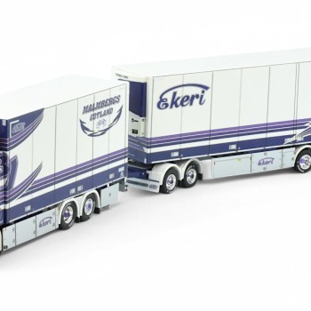 Tekno 86279 - Scania Next Gen R650 Sweden Combo with Trailer - MALMBERGS - Scale 1:50