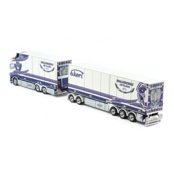 Tekno 86279 - Scania Next Gen R650 Sweden Combo with Trailer - MALMBERGS - Scale 1:50