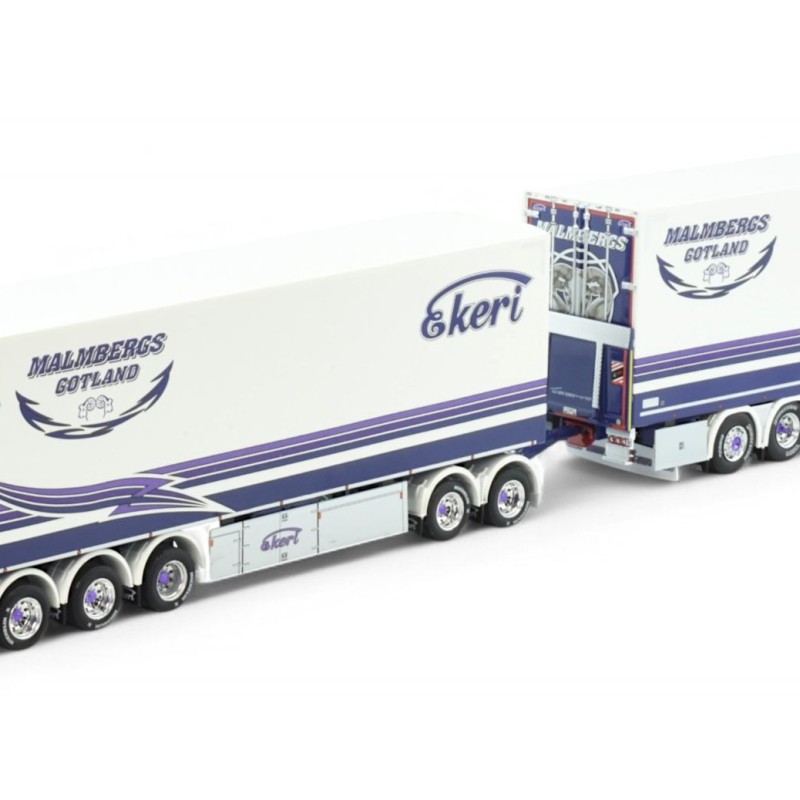 Tekno 86279 - Scania Next Gen R650 Sweden Combo with Trailer - MALMBERGS - Scale 1:50