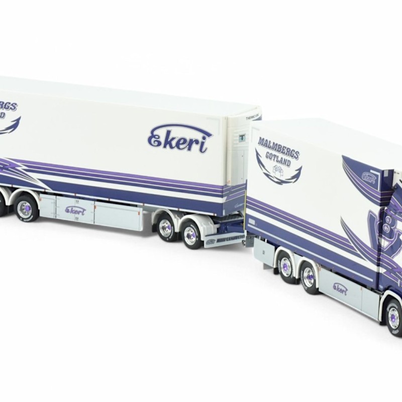 Tekno 86279 - Scania Next Gen R650 Sweden Combo with Trailer - MALMBERGS - Scale 1:50