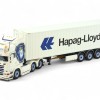 Tekno 86345 - Scania R 6x2 Truck Container Trailer 40ft Hapag Lloyd Container - Sneepels - Scale 1:50