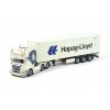 Tekno 86345 - Scania R 6x2 Truck Container Trailer 40ft Hapag Lloyd Container - Sneepels - Scale 1:50