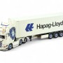Tekno 86345 - Scania R 6x2 Truck Container Trailer 40ft Hapag Lloyd Container - Sneepels - Scale 1:50