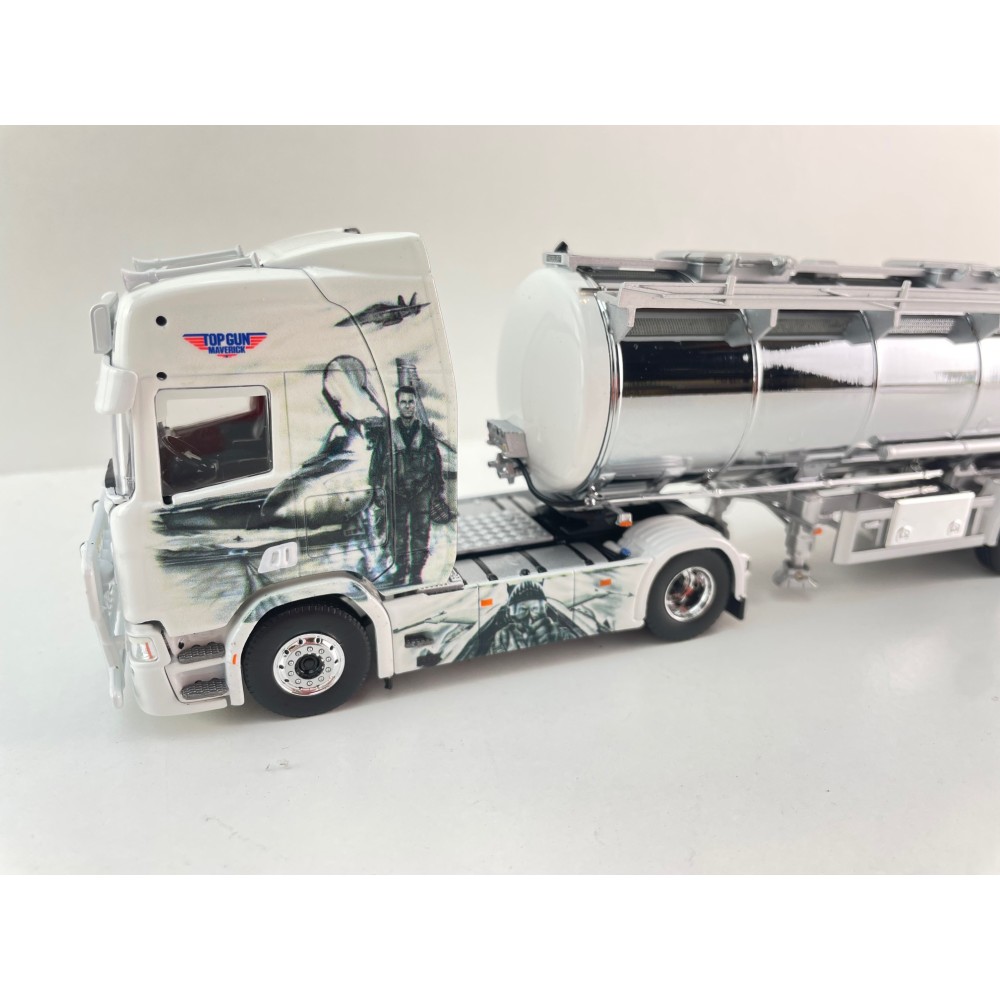 Tekno 86346 Scania NG R Highline 4x2 Truck with Tanker Trailer Repinski Top Gun Maverick - Scale 1:50