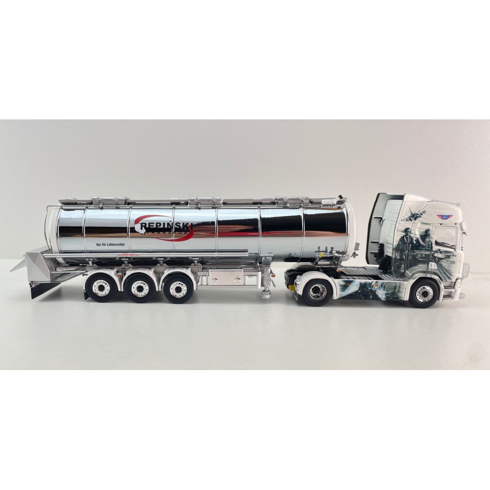 Tekno 86346 Scania NG R Highline 4x2 Truck with Tanker Trailer Repinski Top Gun Maverick - Scale 1:50