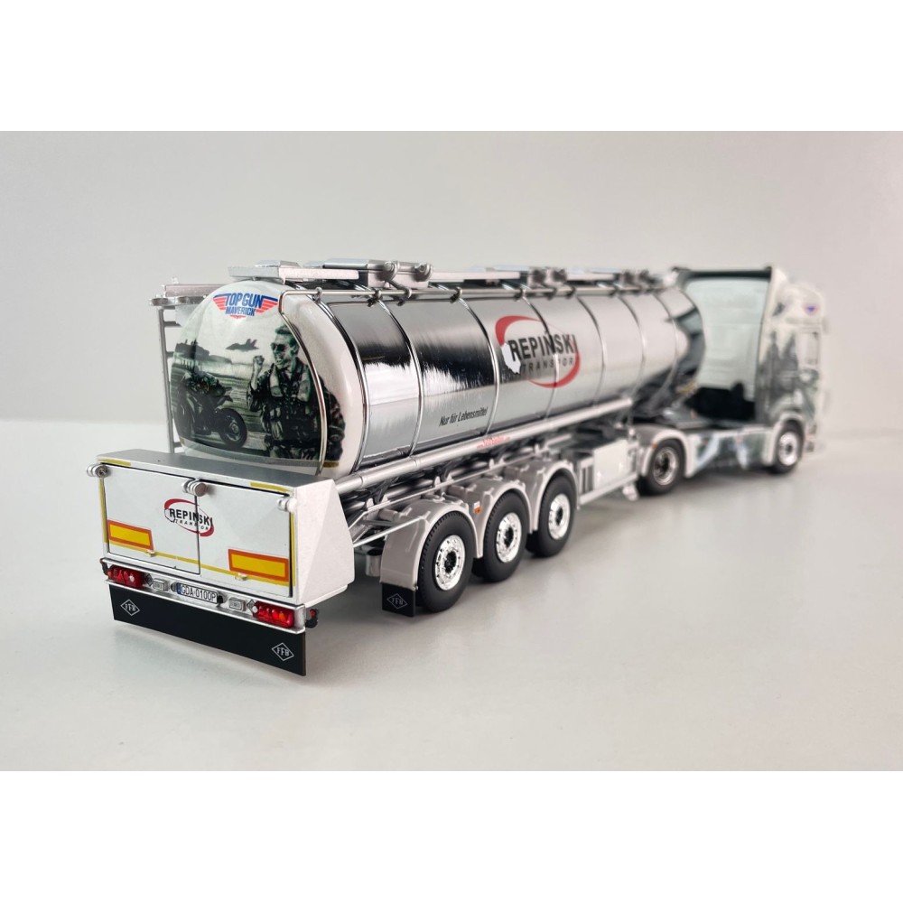 Tekno 86346 Scania NG R Highline 4x2 Truck with Tanker Trailer Repinski Top Gun Maverick - Scale 1:50