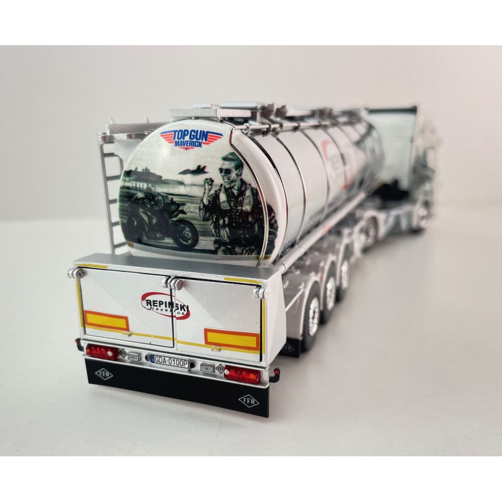 Tekno 86346 Scania NG R Highline 4x2 Truck with Tanker Trailer Repinski Top Gun Maverick - Scale 1:50
