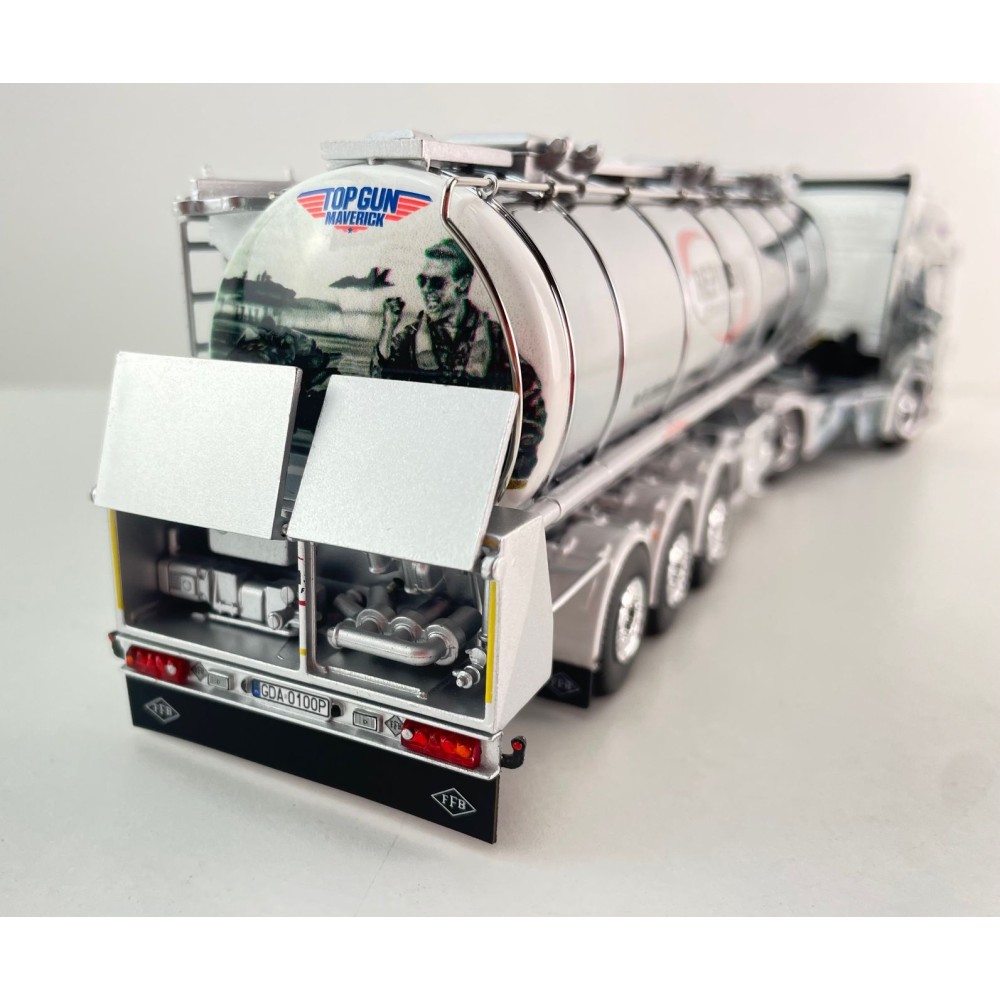 Tekno 86346 Scania NG R Highline 4x2 Truck with Tanker Trailer Repinski Top Gun Maverick - Scale 1:50