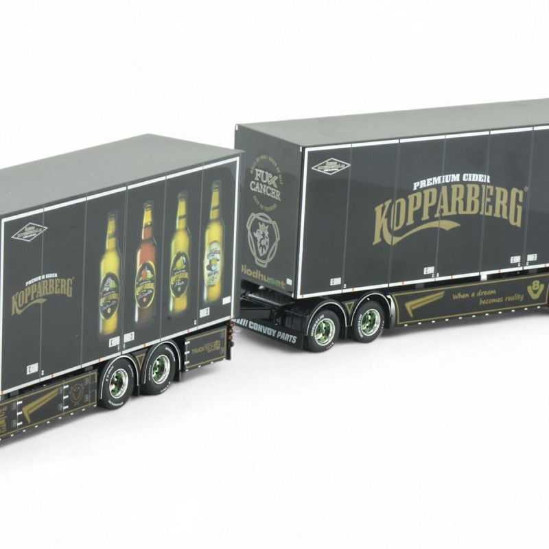 Tekno 86512 - Scania Next Gen R650 Sweden Combo with Trailer - Kopparbergs  - Scale 1:50