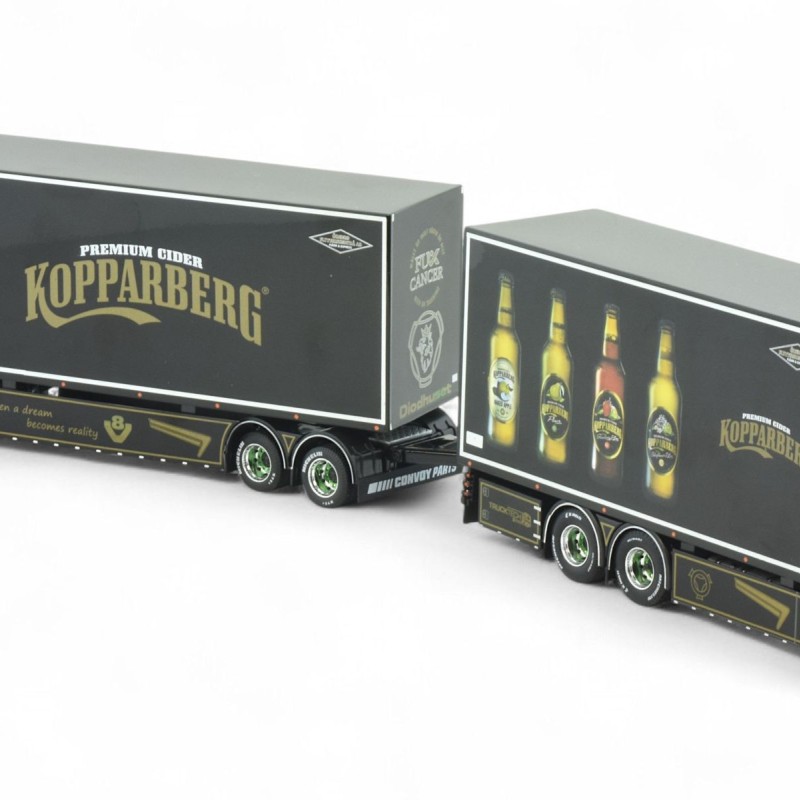 Tekno 86512 - Scania Next Gen R650 Sweden Combo with Trailer - Kopparbergs  - Scale 1:50
