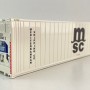Tekno 86888 40 ft Reefer Carrier Shipping Container MSC - Scale 1:50