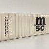 Tekno 86888 40 ft Reefer Carrier Shipping Container MSC - Scale 1:50