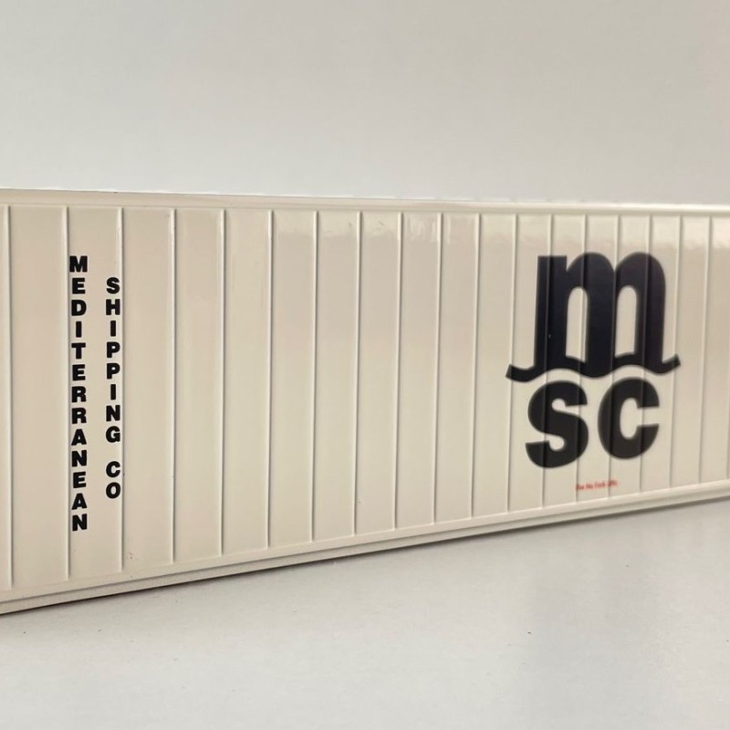 Tekno 86888 40 ft Reefer Carrier Shipping Container MSC - Scale 1:50