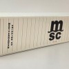 Tekno 86888 40 ft Reefer Carrier Shipping Container MSC - Scale 1:50