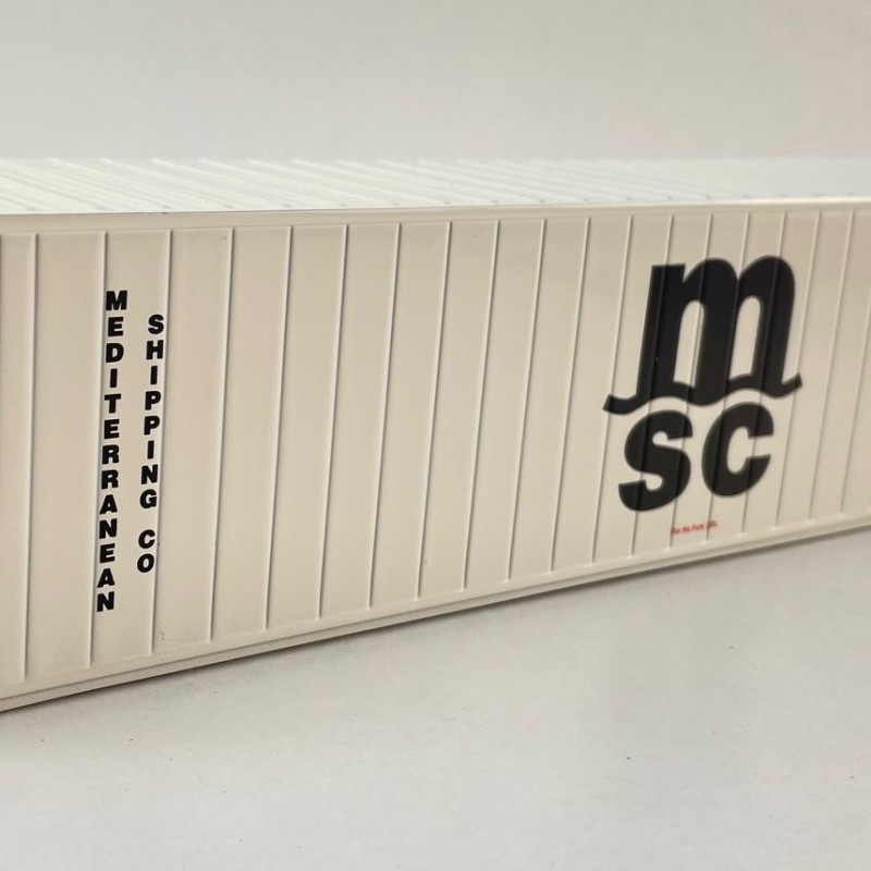 Tekno 86888 40 ft Reefer Carrier Shipping Container MSC - Scale 1:50