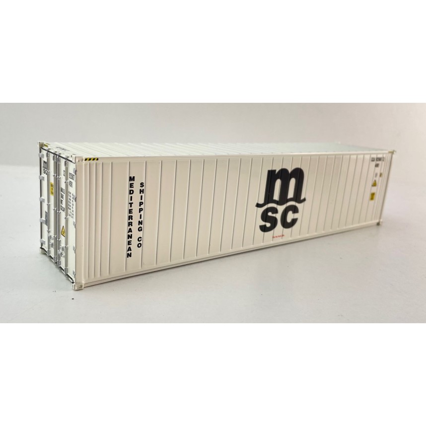 Tekno 86888 40 ft Reefer Carrier Shipping Container MSC - Scale 1:50