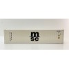 Tekno 86888 40 ft Reefer Carrier Shipping Container MSC - Scale 1:50
