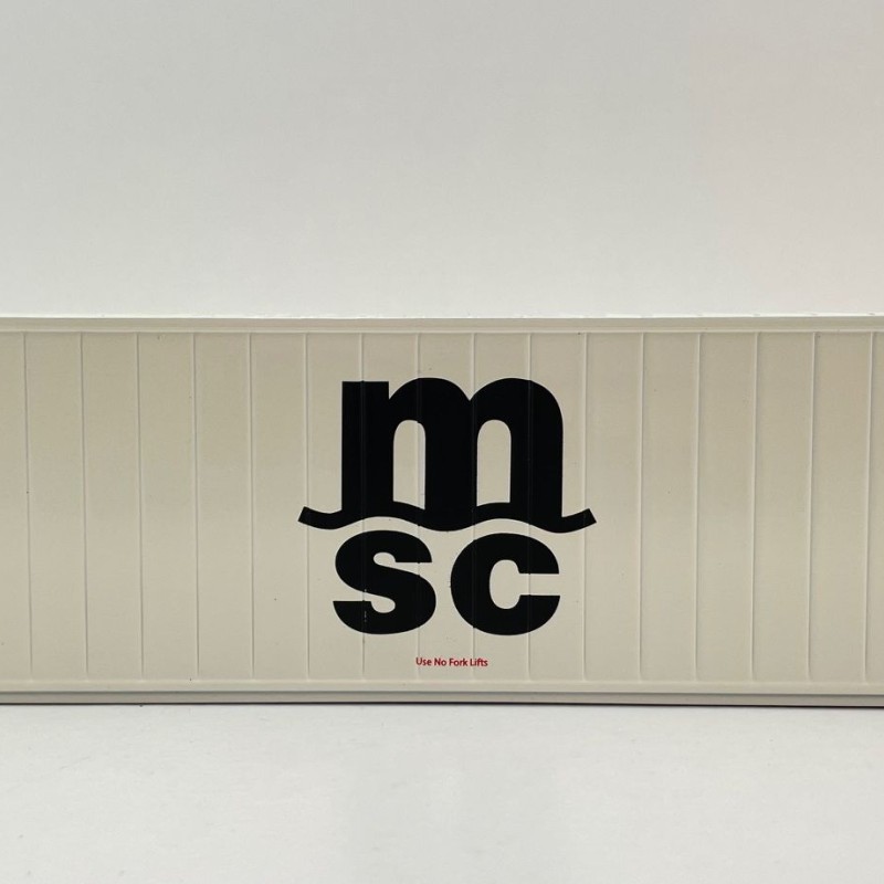 Tekno 86888 40 ft Reefer Carrier Shipping Container MSC - Scale 1:50
