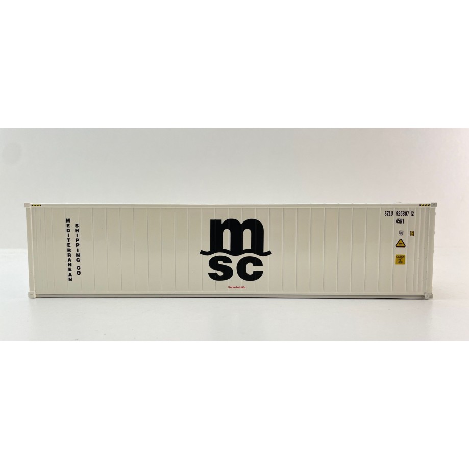 Tekno 86888 40 ft Reefer Carrier Shipping Container MSC - Scale 1:50