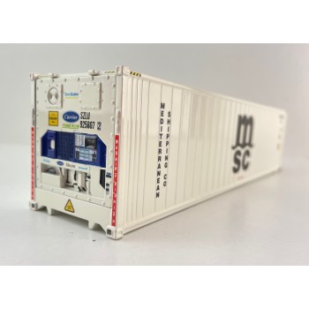Tekno 86888 40 ft Reefer Carrier Shipping Container MSC - Scale 1:50