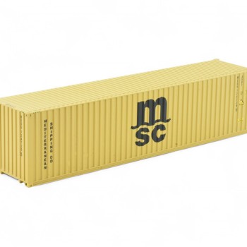 Tekno 86999 40 ft Shipping Container MSC - Scale 1:50