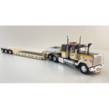 Tekno 87040 - Mack RW Superliner 6x4 Truck with Gooseneck Low Loader Trailer Van den Herik - Scale 1:50